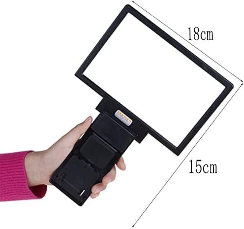 Weiping - Увеличително стъкло с дебелина 3 пъти, Лупа за 3D-видеоэкрана за четене HD Увеличително стеклоусилитель мобилен телефон