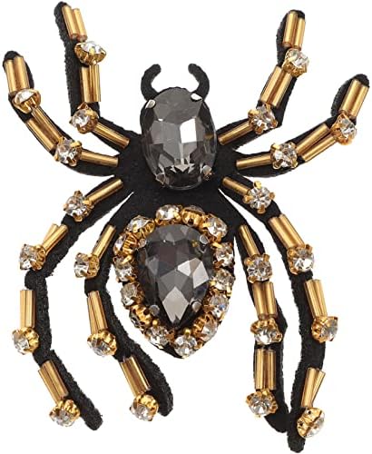 Sewroro пънк, пънк петна Петна Crystal паяк кръпка от мъниста паяк бриллиантовыми иконите на животното кристали апликация лепенки за дрехи, обувки занаяти шевни украса Зв