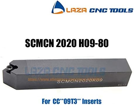Преносим Външен притежателя на струг инструмент FINCOS SCMCN2020K09-80, Струговане машина с ЦПУ на 50 градуса, държач за инструмент